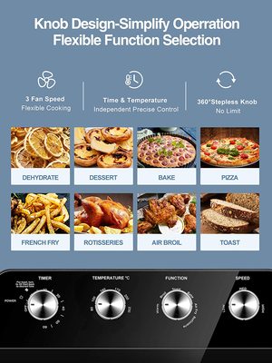 Aicook Air Fryer Toaster Oven's flexibility.