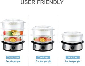 Aigostar Electric Food Steamer's trays.