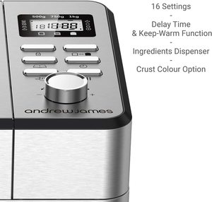 Andrew James Digital Breadmaker's controls.