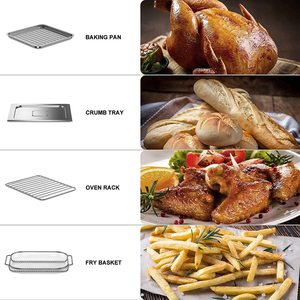 AUMATE Air Fryer Oven's accessories.