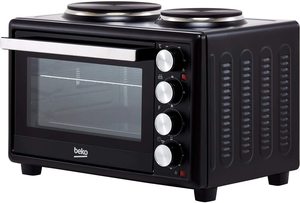 Side view of the Beko MSH28B Mini Oven.
