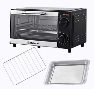 Belaco BTO-109N Mini Toaster Oven with accessories.