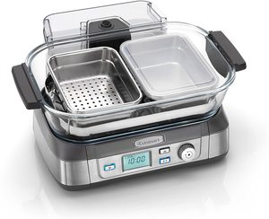 Inside view of the Cuisinart Professional Glass Steamer.