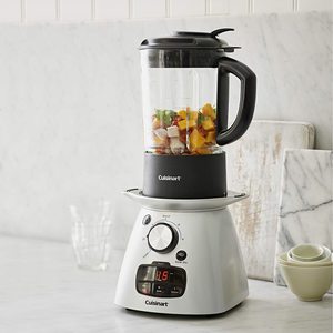 Cuisinart Soup Maker Plus in use.