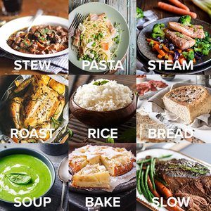 Drew&Cole CleverChef 14-in-1 Multi-Cooker's functions.