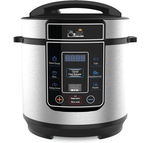 Drew And Cole Pressure King Pro Digital Multi Cooker Main view of the Drew & Cole Pressure King Pro Multi-Cooker.