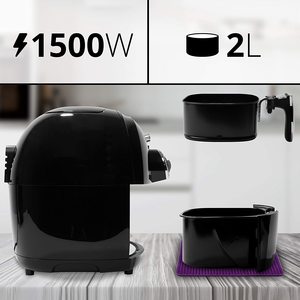 Duronic AF1/B Air Fryer's basket size.