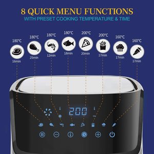 Elegant Life Air Fryer's pre-set programs.