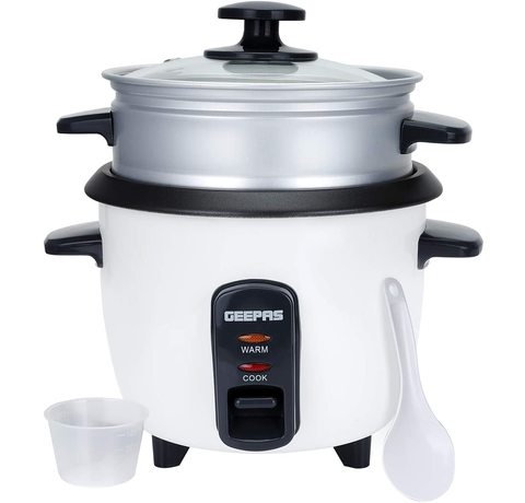 Geepas Rice Cooker Main view of the Geepas Rice Cooker.