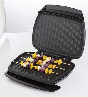 George Foreman 5 Portion Family Grill in use.