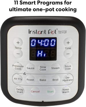 Instant Pot Duo Crisp Multi-Cooker's controls.