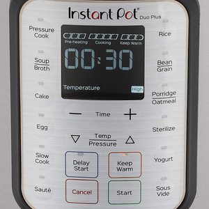 Instant Pot Duo Plus Multi-Cooker's controls.