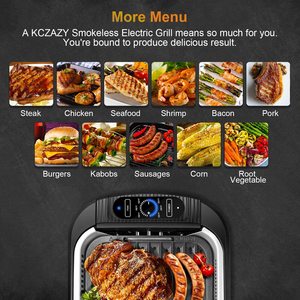 KCZAZY Electric Smokeless Grill's suitability.