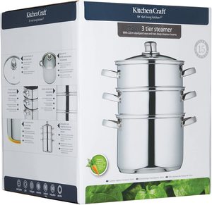 KitchenCraft 3 Tier Food Steamer's box.