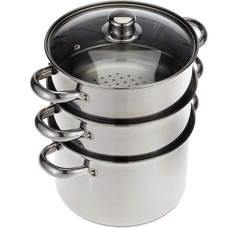 Main view of the KitchenCraft 3 Tier Food Steamer.