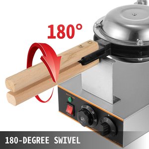 KITGARN Bubble Waffle Maker's 180 degree swivel.