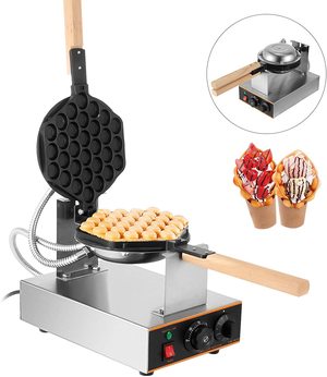 KITGARN Bubble Waffle Maker in use.