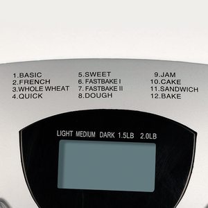 Morphy Richards 48280 Fastbake Breadmaker's cooking programs.