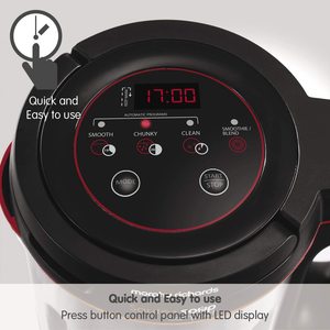 Morphy Richards Compact Saute & Soup Maker's controls.