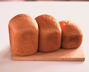Loaves baked by the Panasonic SD-2500WXC Rapid Bake Breadmaker.