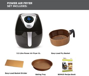 Power Air Fryer XL's components.