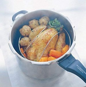 Prestige Hi Dome Pressure Cooker in use.