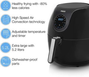 Princess Digital Air Fryer's features.