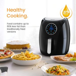 Pro Breeze 4.2L Air Fryer next to fried food.