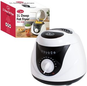 Quest 35150 Deep Fat Fryer next to its box.