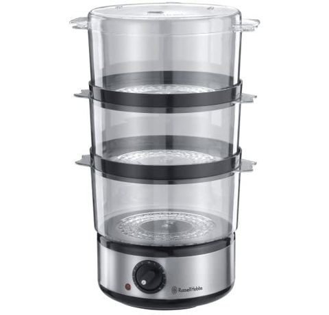 Main view of the Russell Hobbs Compact Food Steamer.