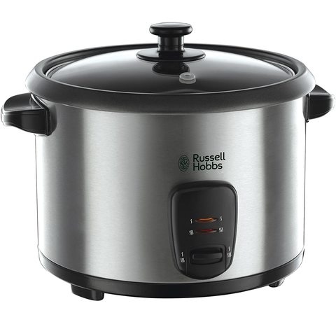 Main view of the Russell Hobbs 19750 Rice Cooker and Steamer.