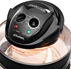 Schallen SCH1001 Glass Air Fryer's controls.