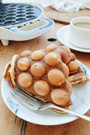 Food cooked with the StarBlue Bubble Waffle Maker.