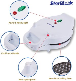 StarBlue Bubble Waffle Maker's features.