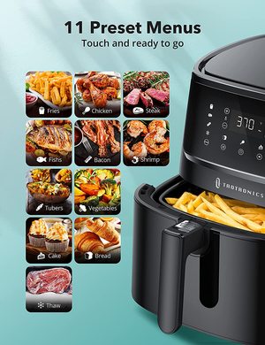 TaoTronics Air Fryer's pre-sets.