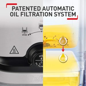 Tefal Oleoclean Pro Deep Fat Fryer's filtration system.