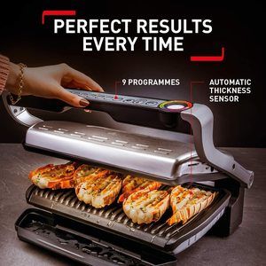 Tefal OptiGrill+ XL in use.