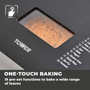 Tower T11005 Digital Bread Maker's viewing window.