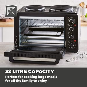 Inside view of the Tower T14044 Mini Oven.