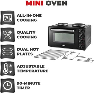 Tower T14045 Mini Oven's features.