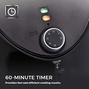 Tower T17021 Manual Air Fryer's timer.