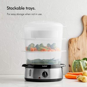 VonShef Food Steamer in use.