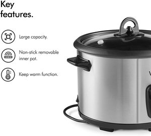 VonShef Rice Cooker and Steamer's features.