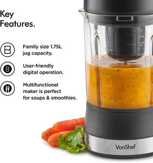 VonShef Soup Maker's features.