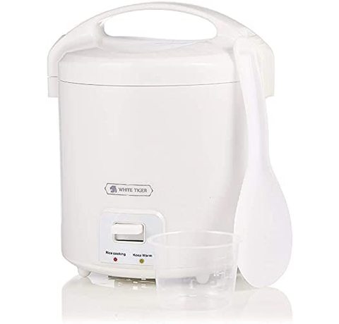 White Tiger Rice Cooker Main view of the White Tiger Rice Cooker.