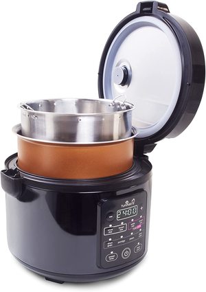 Yum Asia Kumo YumCarb Rice Cooker's components.